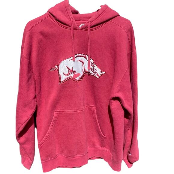 Arkansas Razorback Hogs NCAA Pro Player P2 red hoodie sweatshirt Size Large - Picture 1 of 6